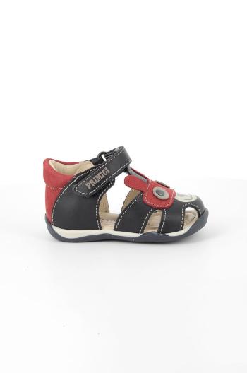 Dětské kožené sandály Primigi tmavomodrá barva