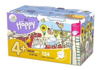 BELLA HAPPY Pleny jednorázové 4+ Maxi+ (9-20 kg) 124 ks - Big TOY BOX