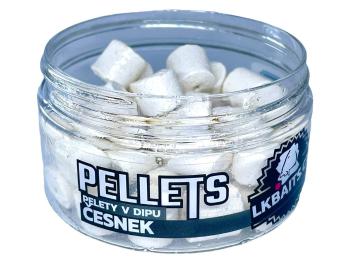 LK Baits Pelety v dipu Česnek 60g - 12mm