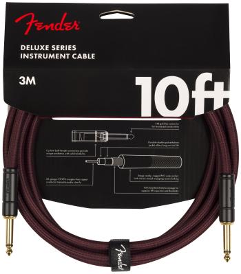 Fender Deluxe Series 10' Instrument Cable Oxblood