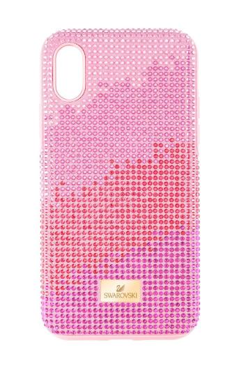 Obal na telefon High Love iPhone Xs MAX od Swarovski růžová barva