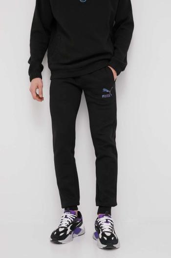 Kalhoty Puma 530746 pánské, černá barva, s potiskem