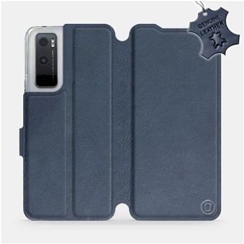 Kožené flip pouzdro na mobil Vivo Y70 - Modré -  Blue Leather (5903516596874)