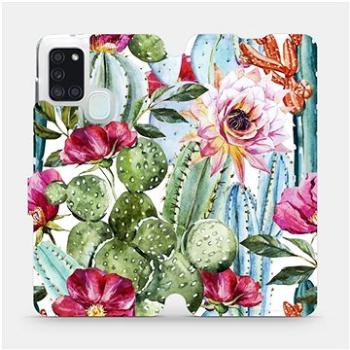 Flipové pouzdro na mobil Samsung Galaxy A21S - MG09S Kaktusy a květy (5903516287208)