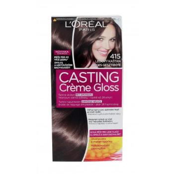 L'Oréal Paris Casting Creme Gloss 48 ml barva na vlasy pro ženy poškozená krabička 415 Iced Chestnut