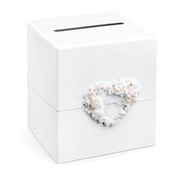 Krabice na blahopřání - srdce - svatba - 24 × 24 × 24 cm (5901157463630)