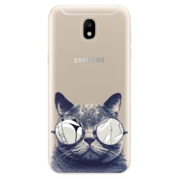 Odolné silikonové pouzdro iSaprio - Crazy Cat 01 - Samsung Galaxy J5 2017