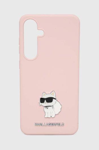 Obal na telefon Galaxy Karl Lagerfeld S24+ S926 růžová barva, KLHCS24MSMHCNPP