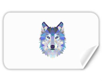 Samolepky obdelník - 5 kusů Vlk