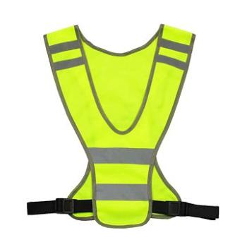 RT-VEST-Y16, nastavitelné elastické popruhy, zapínání na 2 přezky na bocích, žlutá (RT-VEST-Y16)