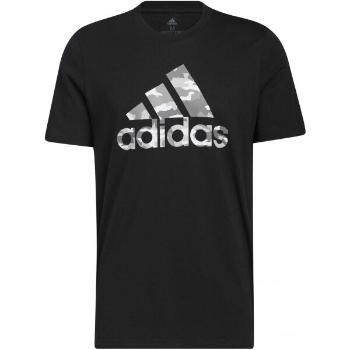 adidas CAMO BOS G TEE Pánské tričko, černá, velikost M