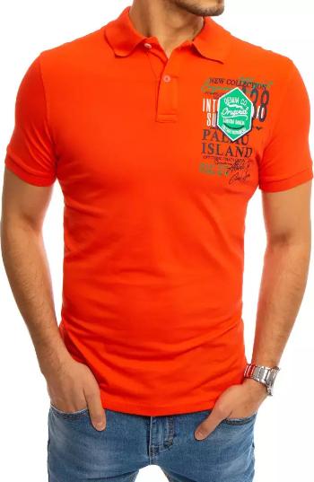 ORANŽOVÁ POLOKOŠILE S POTISKEM PX0368 Velikost: 2XL