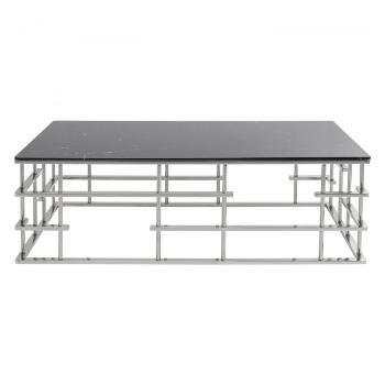 Konferenční stolek Rome – stříbrná, 130 × 70 cm