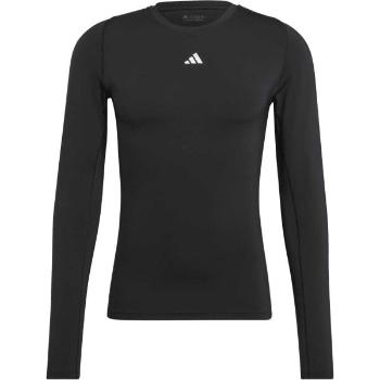 adidas TECHFIT LONG SLEEVE TEE Pánské tričko, černá, velikost