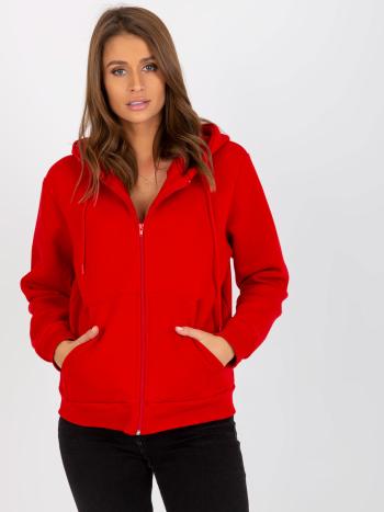 ČERVENÁ MIKINA NA ZIP -CT-BL-F-621087.06-RED Velikost: L/XL