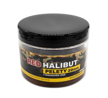 Chyť a pusť Pelety Red Halibut v lososovém oleji 500ml - 15mm