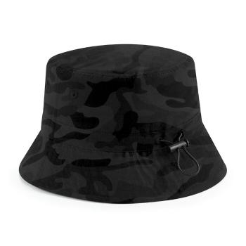 Beechfield Klobouk z recyklovaného polyesteru - Maskáčová černá | S/M