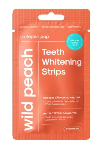 Smilepen Pop "Wild Peach" Whitening Strips, sada bělicích pásek na zuby (7x2)