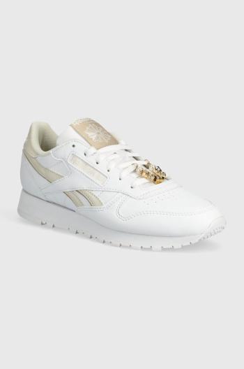 Kožené sneakers boty Reebok Classic Classic Vegan bílá barva, 100075294