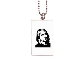 Medailonek obdélník Kurt Cobain