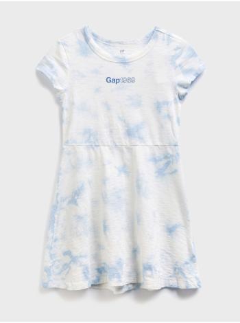 Barevné holčičí dětské šaty GAP Logo shor sleeve jersey dreas