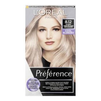 L'Oréal Paris Préférence Cool Blondes 60 ml barva na vlasy pro ženy 8,12 Alaska na barvené vlasy; na blond vlasy; na všechny typy vlasů