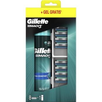 GILLETTE Mach3 8 ks + Gel 200 ml  (7702018610402)