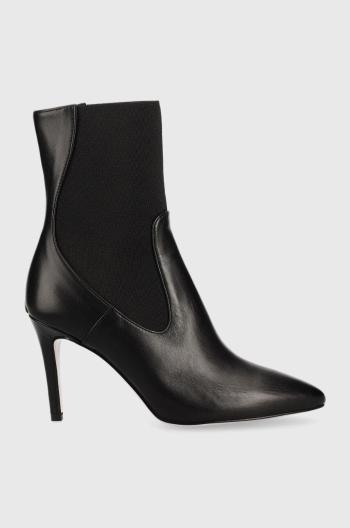 Kožené kotníkové boty Liu Jo Rose 05 dámské, černá barva, na podpatku