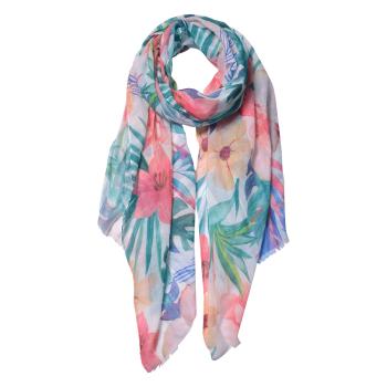 Barevný šátek s květy - 70*180 cm JZSC0554P