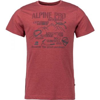 ALPINE PRO KALAN Pánské triko, červená, velikost S