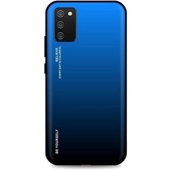 TopQ LUXURY Samsung A02s pevný duhový modrý 55679 (Sun-55679)