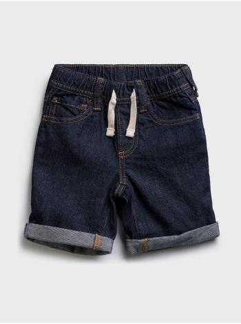 Modré klučičí dětské džínové kraťasy pull-on denim shorts