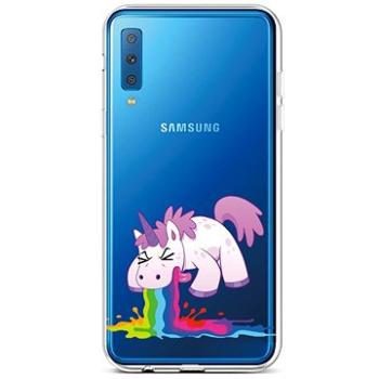 TopQ Samsung A7 silikon Rainbow Splash 42651 (Sun-42651)