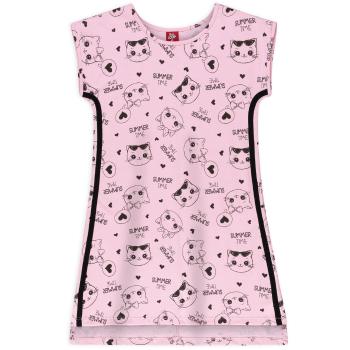 Dívčí noční košile BEE LOOP KOČIČKY růžová Velikost: 128