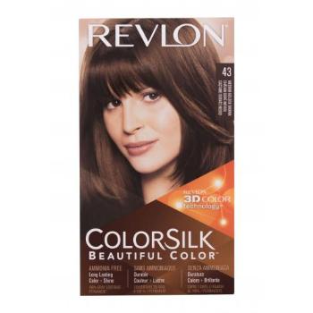 Revlon Colorsilk Beautiful Color 59,1 ml barva na vlasy pro ženy poškozená krabička 43 Medium Golden Brown na barvené vlasy; na všechny typy vlasů