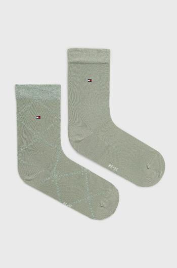 Ponožky Tommy Hilfiger (2-pak) dámské, zelená barva