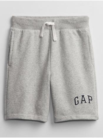 Šedé klučičí dětské kraťasy GAP Logo pull-on shorts