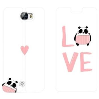 Flipové pouzdro na mobil Huawei Y6 II Compact - MH09S Panda LOVE (5903226750726)