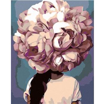 Malování podle čísel - Žena s hlavou v květině - růžová (HRAmal00880nad)
