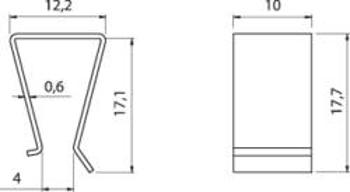 Svorka tranzistory Fischer Elektronik THFA 3, poniklovaná, TO 220