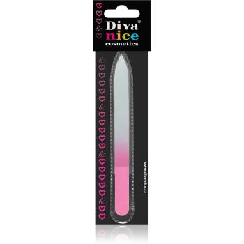 Diva & Nice Cosmetics Accessories skleněný pilník na nehty velký Pink