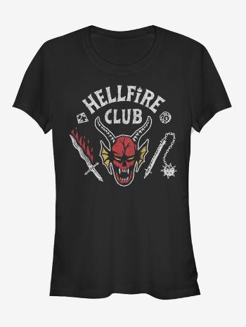 ZOOT.Fan Netflix Hellfire Club Stranger Things Triko Černá