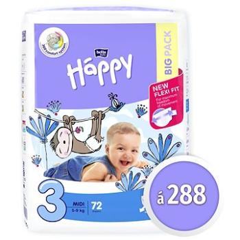 BELLA Baby Happy Midi vel. 3 (288 ks)