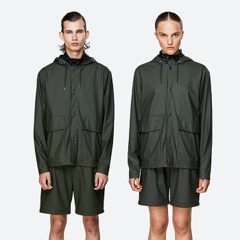 Rains Short Hooded Coat 1826 GREEN