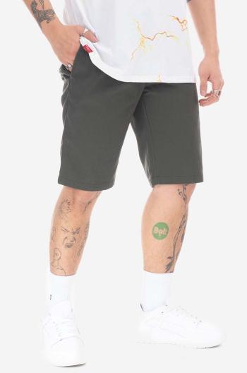 Bavlněné šortky Dickies zelená barva, DK0A4XNFOGX-GREEN