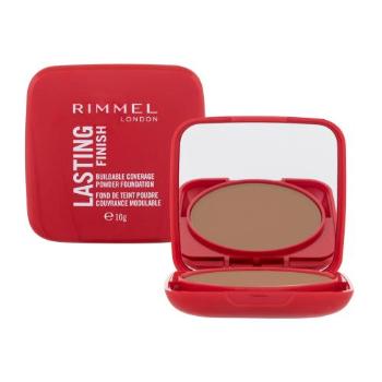 Rimmel London Lasting Finish Powder Foundation 10 g make-up pro ženy 011 Caramel na všechny typy pleti