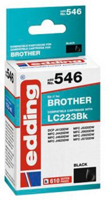 Edding Inkoustová kazeta náhradní Brother Brother LC223BK kompatibilní Single černá EDD-546 18-546