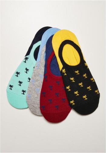 Urban Classics Reccyled Yarn Invisbile Palmtree Socks 4-Pack multicolor - 47–50