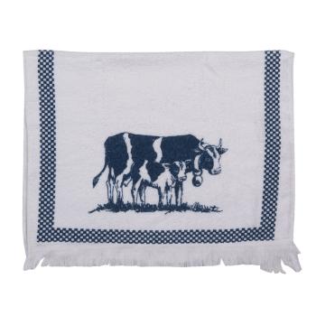 Kuchyňský froté ručník s krávou a telátkem - 40*66 cm CT019