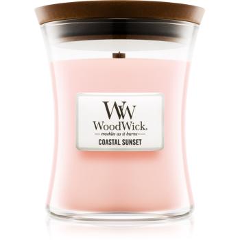 Woodwick Coastal Sunset vonná svíčka s dřevěným knotem 275 g